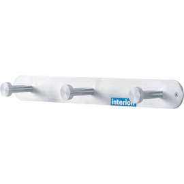 Interion 18"W Coat Rack with Nail Head Hooks - Silver