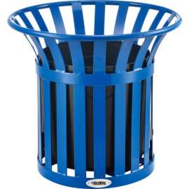 Global Industrial Steel Slat Planter - Blue