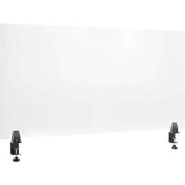 Interion Mounted Clear Desk Divider, 48"W x 24"H