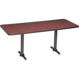 Interion Breakroom Table, 72"L x 36"W x 29"H, Mahogany