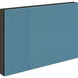 Interion Modular Partition Stacking Panel with Fabric, 24"W x 16"H, Blue