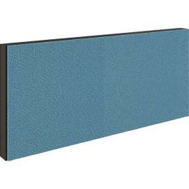 Interion Modular Partition Stacking Panel with Fabric, 36"W x 16"H, Blue