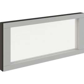 Interion Modular Partition Stacking Panel with Glass, 36"W x 16"H