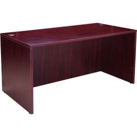 Interion Desk Shell, 60"W x 30"D, Mahogany