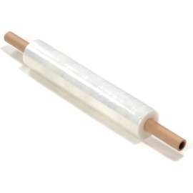 Western Plastics Stretch Wrap W/Extended Core Handle, Cast, 120 Gauge, 20"Wx700'L, Clear