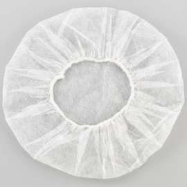 Global Industrial Polypropylene Bouffant Cap, 21", White, 100/Bag