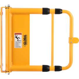 Global Industrial Universal Spring-Loaded Safety Swing Gate, 24 - 40 W Opening, Yellow