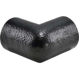 Global Industrial 2D Protective Safety Corner Guards, PU Foam, Adhesive Backed, Black, 1/Each
