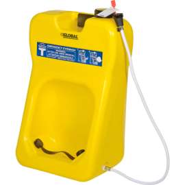 Global Industrial Gravity Fed Portable Eyewash Station, 20 Gallon