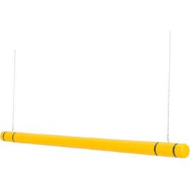 Global Industrial Clearance Bar, 104" - 120" L, Yellow with Black Tape, HDPE