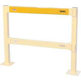 Global Industrial Steel Lift-Out Guard Rail, Light Duty, 5'L, Yellow