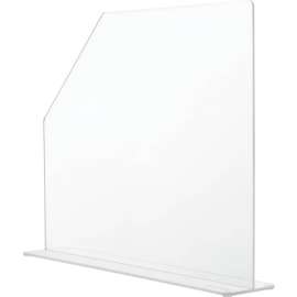 Global Industrial Splash Guard, Medium, 4-1/2"W x 21-1/4"D x 18"H, Clear