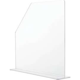 Global Industrial Splash Guard, Small, 4-1/2"W x 19"D x 18"H, Clear