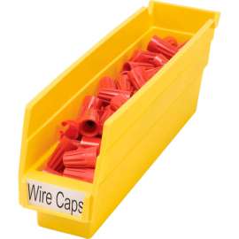 Akro-Mils Plastic Nesting Storage Shelf Bin 30110 - 2-3/4"W x 11-5/8"D x 4"H Yellow