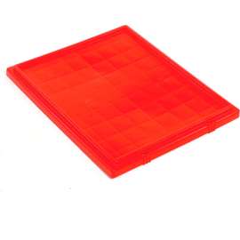 Global Industrial Lid LID241 for Stack and Nest Storage Container SNT240, Red