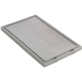 Global Industrial Lid LID201 for Stack and Nest Storage Container SNT200, Gray