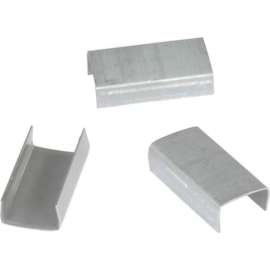 Pac Strapping Regular Duty Snap On Steel Strapping Seals, 1/2" Strap Width, Silver, Pack of 2500