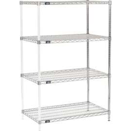 Nexel Shelving Wire Shelving Add-On Unit, 36"W x 21"D x 63"H
