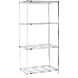 Nexel Shelving Wire Shelving Add-On Unit, 42"W x 21"D x 86"H
