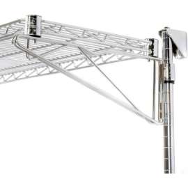Nexel Chrome Wall Mount Wire Shelf - Additional Level 48"W x 18"D