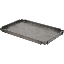 Global Industrial Deep Tray Shelf for Utility Cart, 44"L x 25-1/2"W x 2-3/4"H, Gray