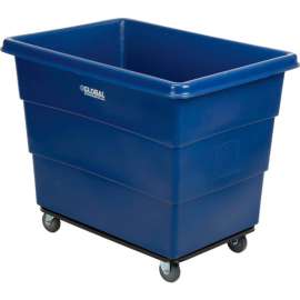 Global Industrial Plastic Bulk Box Truck, 16 Bushel, Blue