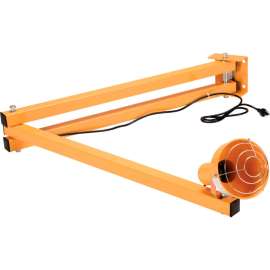 Global Industrial Double Arm Dock Light, 60" Reach, Screw-In Med. Base, Par38 Bulb Compatible