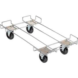 Global Industrial Wire Rack Accessory 36 x 20 Dolly Base - 5 Poly Swivel Casters for 36"W Bins