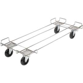 Global Industrial Wire Rack Accessory 48 x 20 Dolly Base - 5 Poly Swivel Casters For 48"W Bins