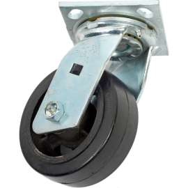 Faultless Swivel Plate Caster 1418-5 5" Mold-On Rubber Wheel