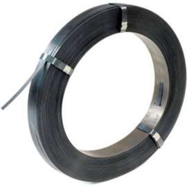 Global Industrial Steel Strapping Coil, 1/2"W x 2940'L x 0.020" Thick, Black