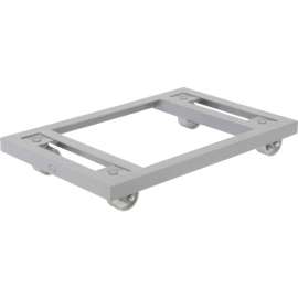 Global Industrial Steel Dolly with Open Deck & Steel Wheels 1600 Lb. Capacity 36 x 24