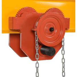 Geared Eye Adjustable Manual Trolley E-MT-8-C 8000 Lb. Capacity