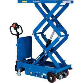 Global Industrial Self Propelled Mobile Scissor Lift Table, 40"L x 24"W, 2000 Lb. Cap.