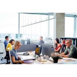 Ceiling Mounted Personal Safety Partition, 4'W x 7'H