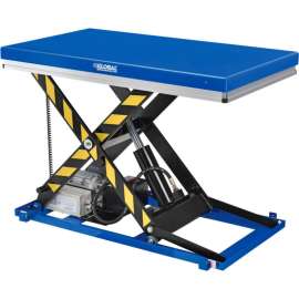 Global Industrial Power Scissor Lift Table with Hand Control, 48" x 28", 2200 Lb Capacity