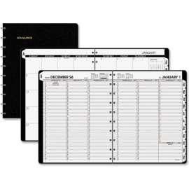 AT-A-GLANCE Large Pro Weekly/Monthly with Poly Cover 13/16" x 9-13/16" x 11-5/16" Black