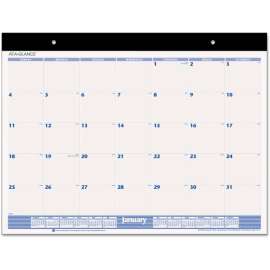 AT-A-GLANCE Desk Pad, 22 x 17, White, 2022