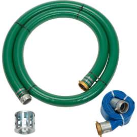 Apache 98128662 3" Trash Pump Hose Kits w/ Aluminum Couplings and Fittings
