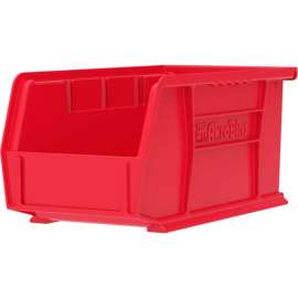 Akro-Mils AkroBin Plastic Stack & Hang Bin, 6"W x 9-1/4"D x 5"H, Red