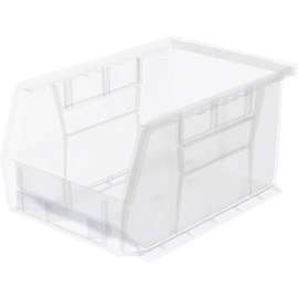 Akro-Mils AkroBin Plastic Stack & Hang Bin, 6"W x 9-1/4"D x 5"H, Clear