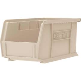 Akro-Mils AkroBin Plastic Stack & Hang Bin, 6"W x 9-1/4"D x 5"H, Stone