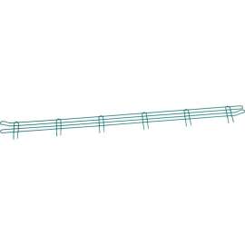 Nexel Poly-Green Wire Ledge, 72"W x 4"H