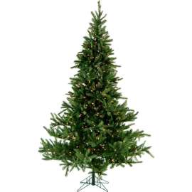 Fraser Hill Farm Artificial Christmas Tree - 12 Ft. Foxtail Pine EZ Connect - Clear Smart Lights