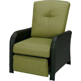 Strathmere Outdoor Reclining Lounge Chair, Cilantro Green