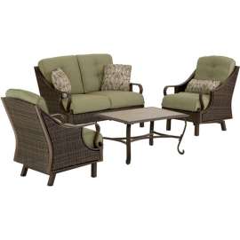 Hanover Ventura 4 Piece Outdoor Patio Set