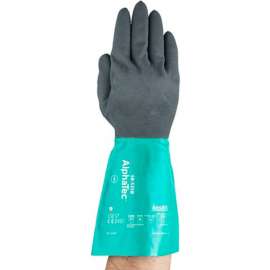 AlphaTec Chemical Resistant Gloves, Ansell 58-535B-8, 1-Pair