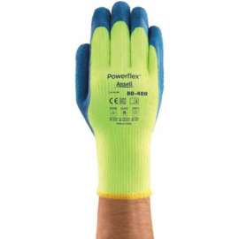 Powerflex Insulated Latex Coated Gloves, Ansell 80-400-8, 1-Pair