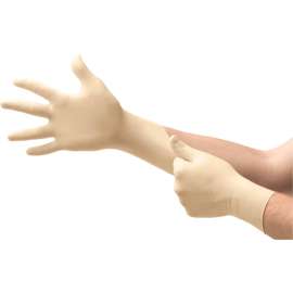 Ansell MICROFLEX Diamond Grip MF-300 Latex Gloves, Powder-Free, Beaded, Size S, 100/Pack