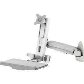 Dyconn WSM100 Wall Mounted Pivoting Workstation with Full Size Keyboard Tray